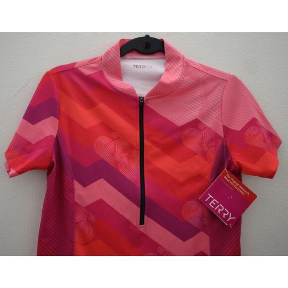 Terry 630840A2BZ3 Women's Sz S Level Up Pink Actif Biking Jersey - Picture 6 of 11